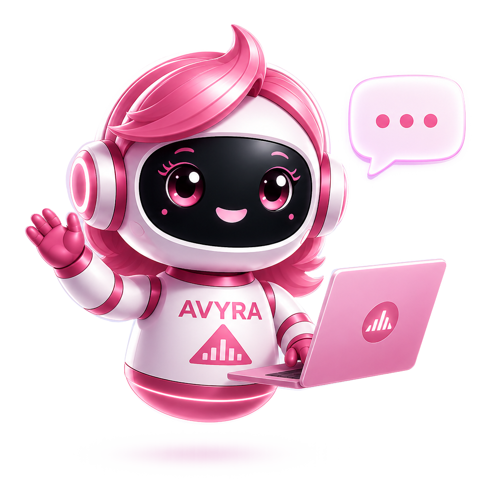 Avyra chatting with a website visitor