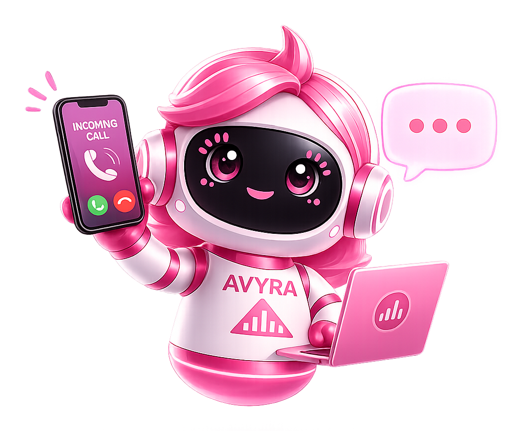 Avyra managing calls, chats and leads from one platform