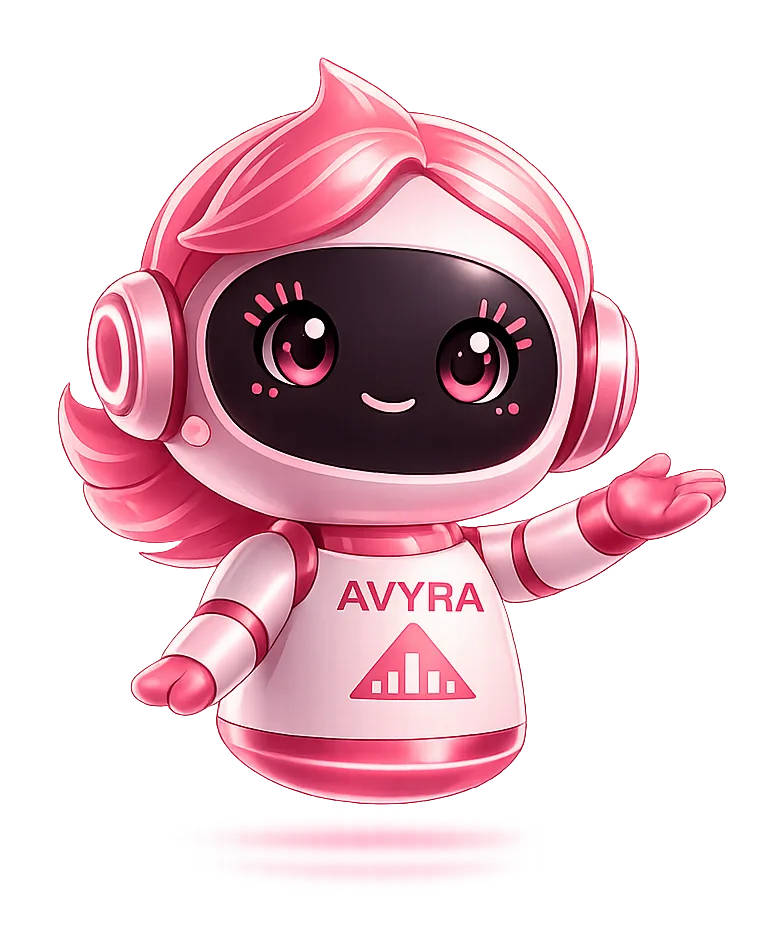 Avyra mascot celebrating the August special